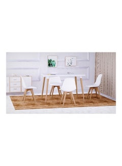 5-Piece Cenare Dining Table With Chair Set White - v1629114739/N50137075A_3