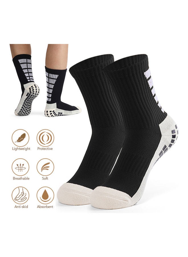 Generic - 6 Pairs Men's Anti Slip Football Socks 22 x 9 x 20cm - Image 1