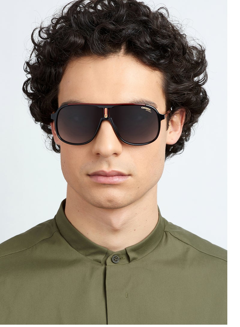 Carrera - Men's Rectangular Sunglasses - Lens Size : 62 mm - Image 1