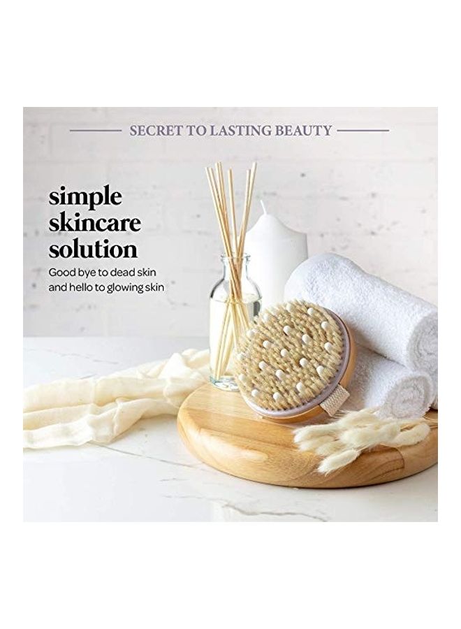 MainBasics Body Brush for Wet or Dry Skin Yellow - Image 1