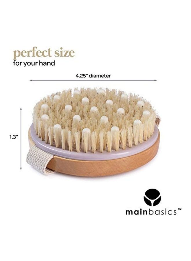 MainBasics Body Brush for Wet or Dry Skin Yellow - Image 3