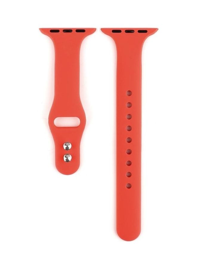 BGM Replacement Band for Apple Watch Series 1/2/3/4/5/6/SE 38/40mm Red - Image 2