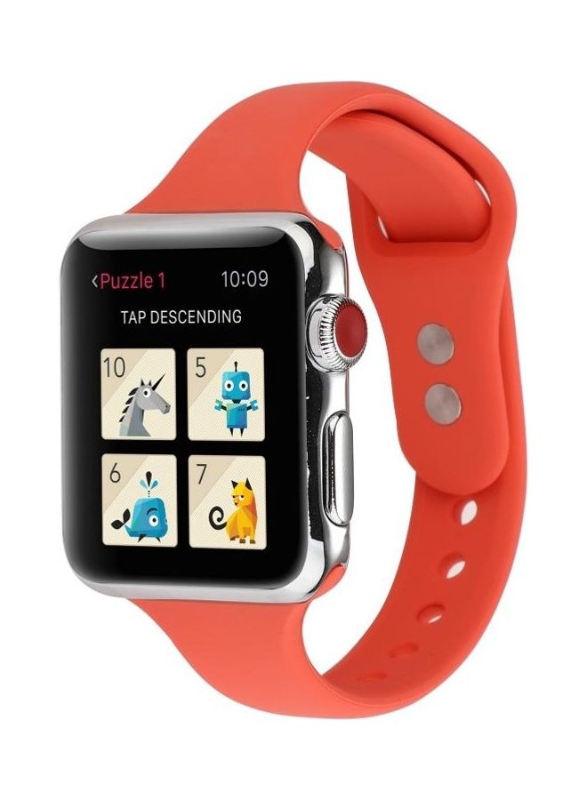 BGM Replacement Band for Apple Watch Series 1/2/3/4/5/6/SE 38/40mm Red - Image 3
