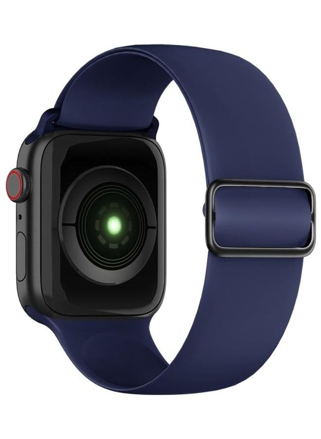 BGM Replacement Band for Apple Watch Series 1/2/3/4/5/6/SE 38/40mm Dark Blue - Image 2