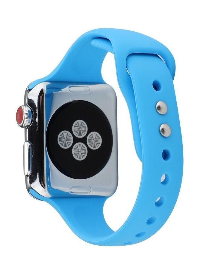 BGM Replacement Band for Apple Watch Series 5 1/2/3/4/5 42/44mm Blue - Image 4