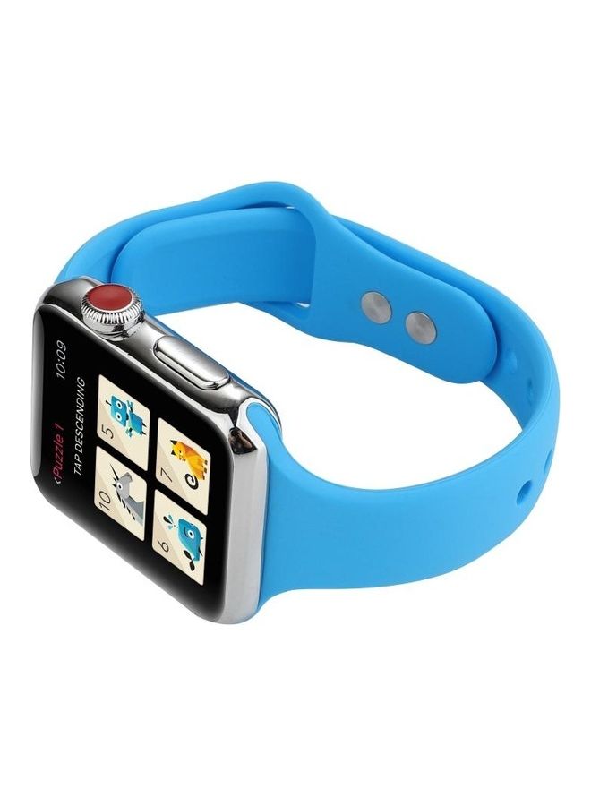 BGM Replacement Band for Apple Watch Series 5 1/2/3/4/5 42/44mm Blue - Image 5