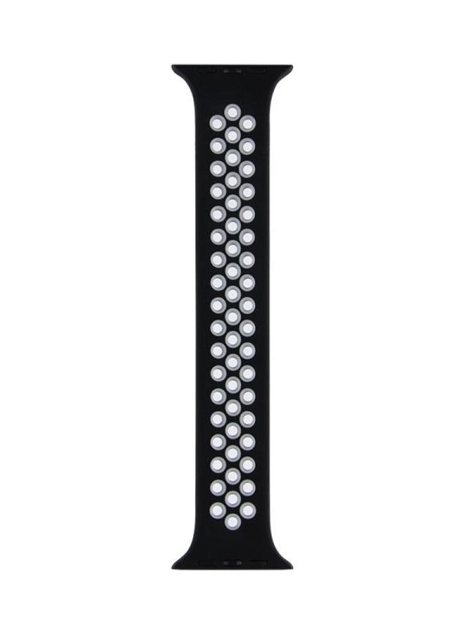 BGM - Replacement Band for Apple Watch Series 1/2/3/4/5/6/SE 42/44mm Black/Grey - Image 1