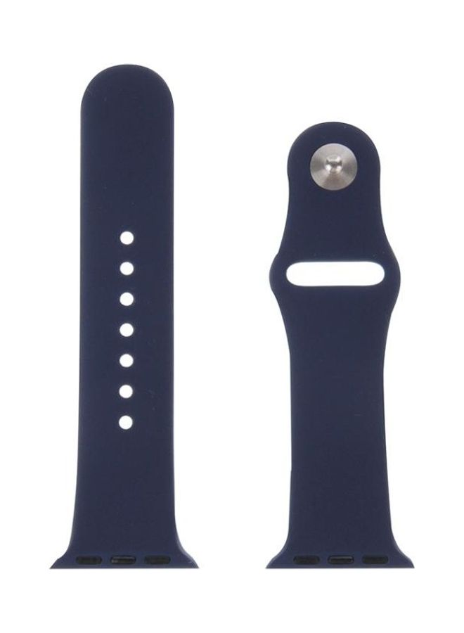 BGM Replacement Strap for Apple Watch 38mm Dark Blue - Image 2