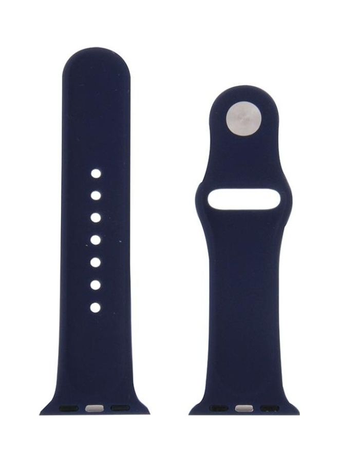 BGM Replacement Strap for Apple Watch 38mm Dark Blue - Image 3