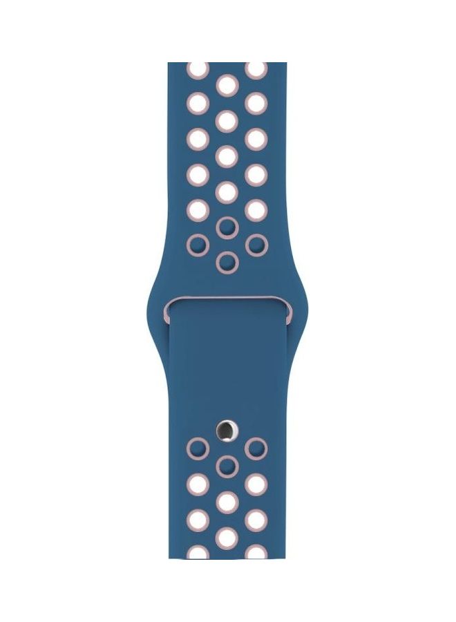 BGM Replacement Watchband for Apple Watch Series 1/2/3/4/5/6/SE 40mm/38mm Blue/Pink - Image 3