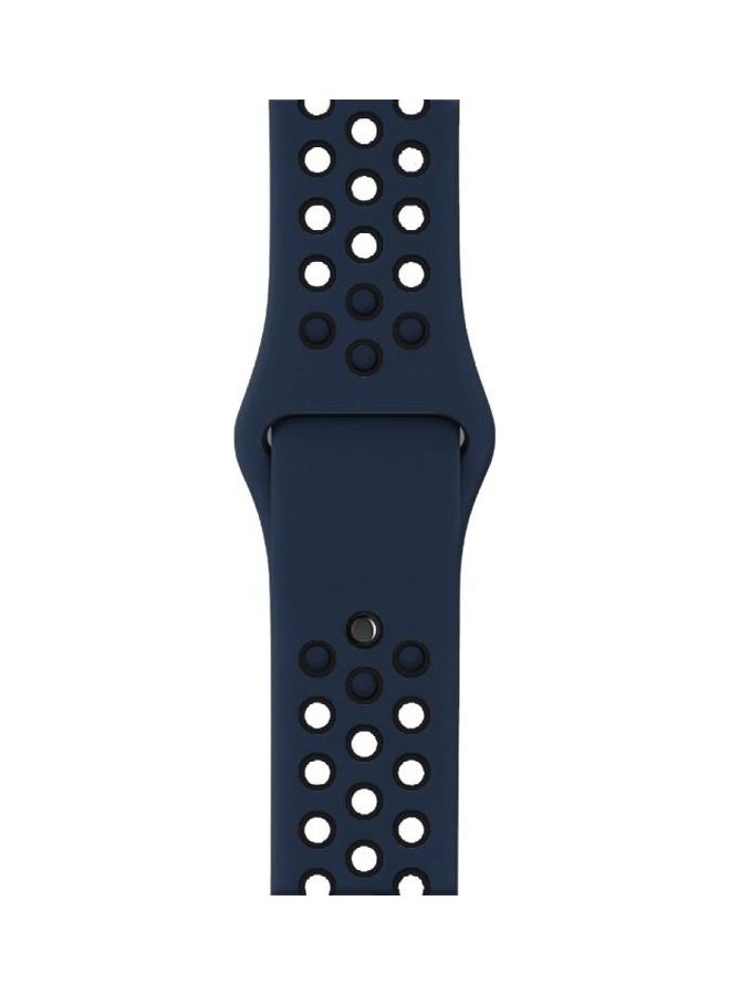 BGM Replacement Band for Apple Watch Series 1/2/3/4/5/6/SE 42/44mm Blue/Black - Image 3