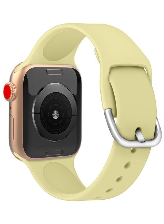 BGM Replacement Band for Apple Watch Series 1/2/3/4/5/6/SE 38/40mm Yellow - Image 2