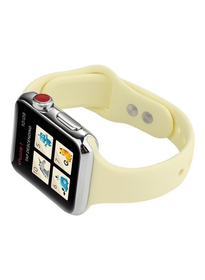 BGM Replacement Band for Apple Watch Series 1/2/3/4/5/6/SE 38/40mm Yellow - Image 5