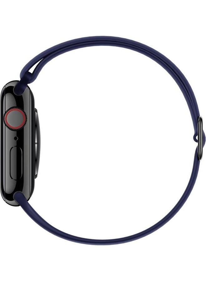 BGM Replacement Band for Apple Watch Series 1/2/3/4/5/6/SE 42/44mm Dark Blue - Image 3