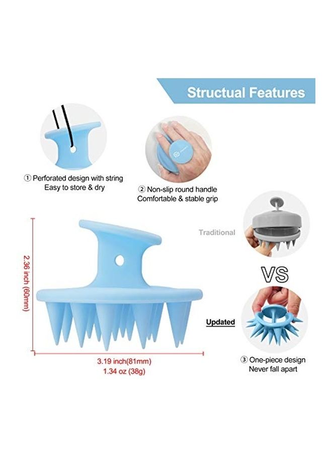 فريتيك فرشاة شامبو محدثة لتدليك فروة الرأس أزرق - Image 1