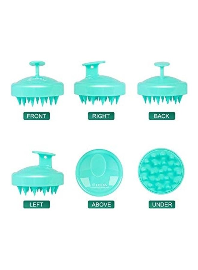 هيتا فرشاة لتدليك فروة الرأس والشعر بشعيرات ناعمة من السيليكون أخضر - Image 3