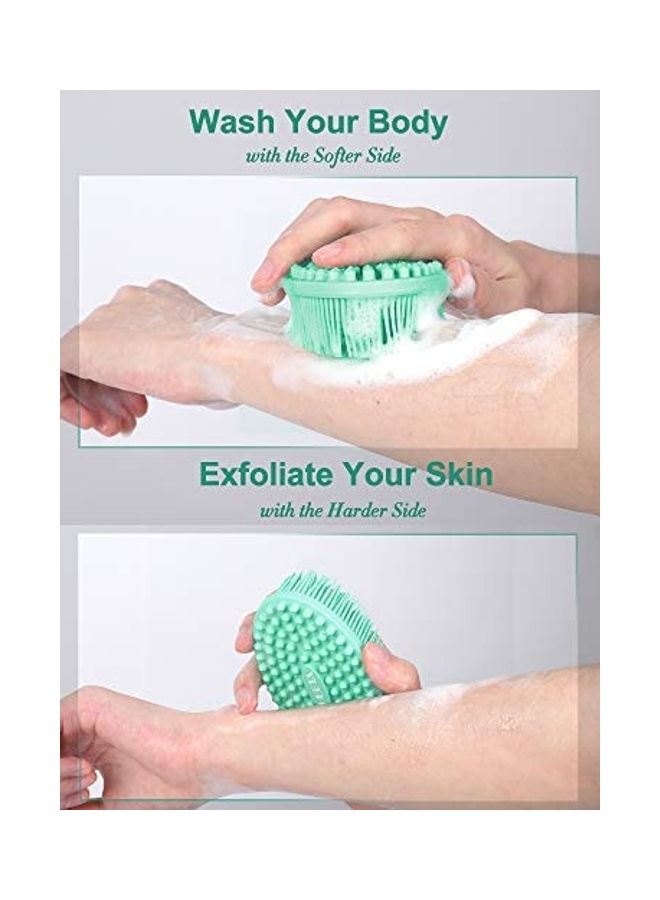 هيتا فرشاة لتدليك فروة الرأس والشعر بشعيرات ناعمة من السيليكون أخضر - Image 5