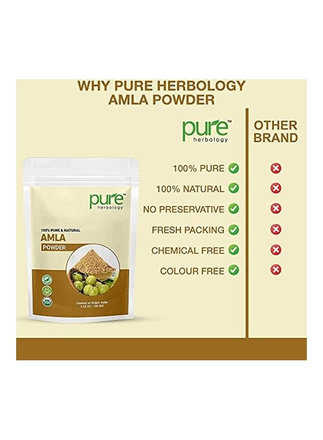 بيور هربولجي مسحوق أملا النقي للعناية بالوجه والشعر أبيض 100جرام - Image 5