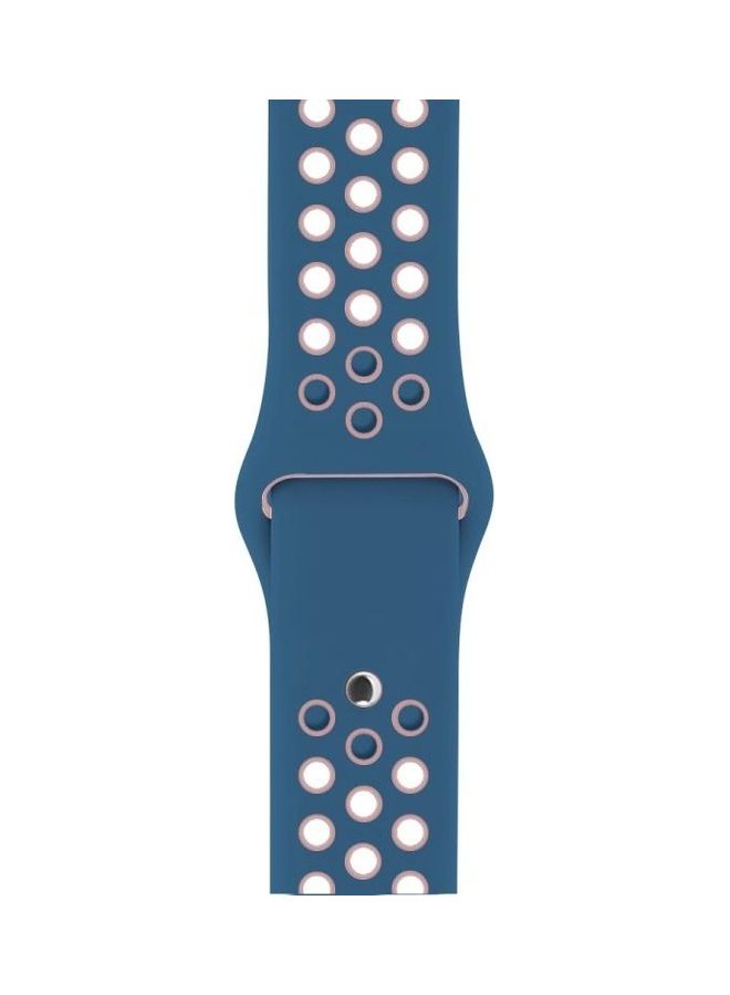 BGM Replacement Watchband for Apple Watch Series 1/2/3/4/5/6/SE 44mm/42mm Blue/Pink - Image 3