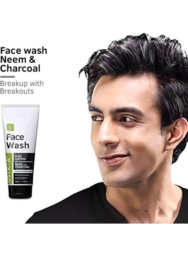 Ustraa - Acne Control Face Wash For Men Green 200grams - Image 1