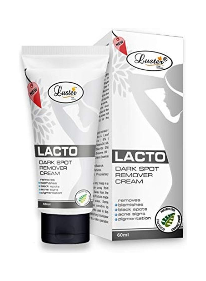 LUSTER - Lacto Dark Spot Remover Herbal Cream White/Black 60ml - Image 1