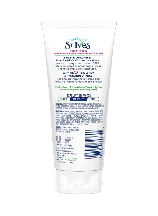 ST. Ives Pink Lemon And Mandarin Orange Scrub Clear - Image 2