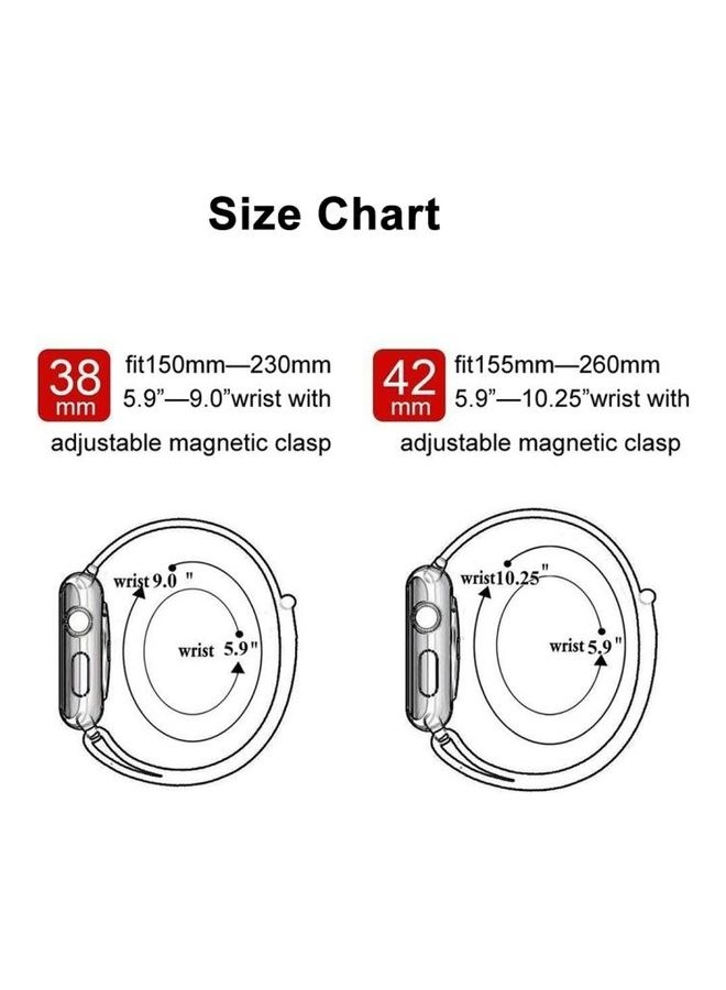 BGM Replacement Strap Watchband for Apple Watch Series 1/2/3/4/5/6/SE 38-40mm Blue - Image 5