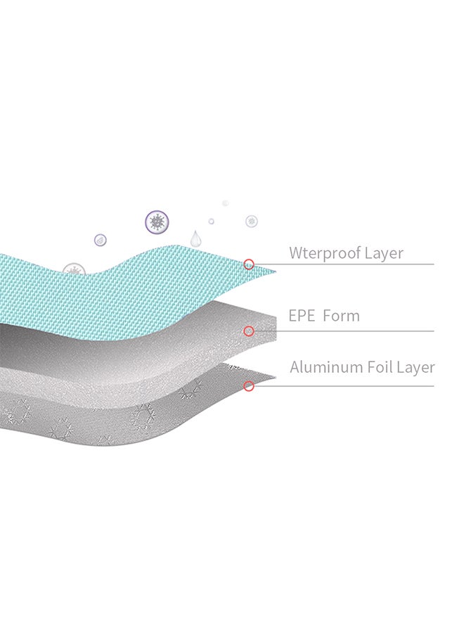 insular 3 Layer Design Breastmilk Cooler Bag Large Capacity Red - Image 5