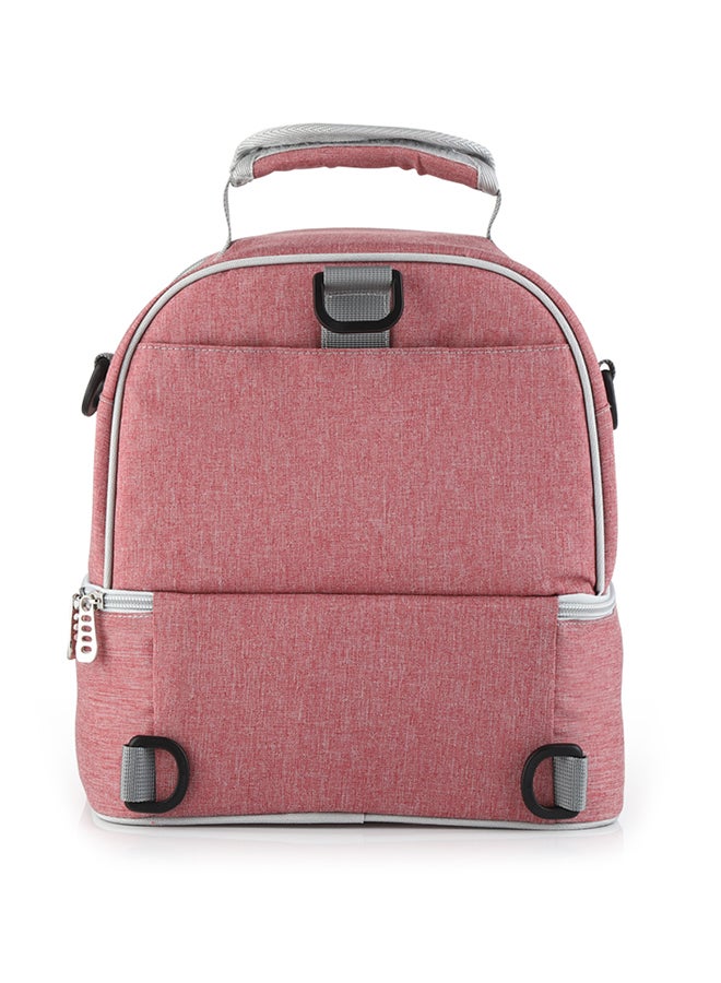 insular 3 Layer Design Breastmilk Cooler Bag Large Capacity Red - Image 2