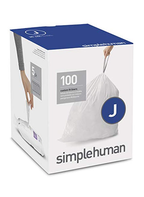 Custom Fit Drawstring Bags 100 Count White
