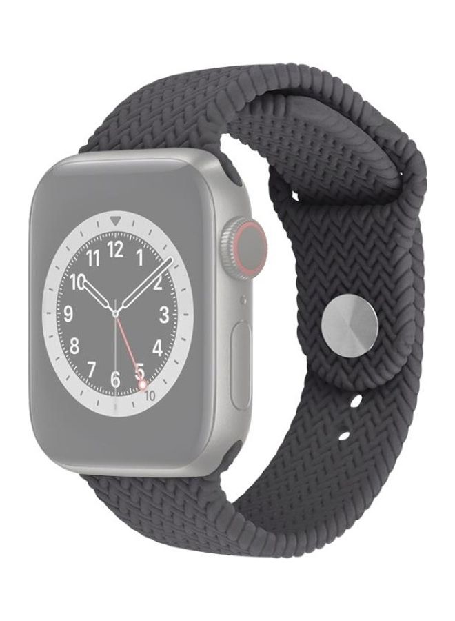 BGM Silicone Replacement Band For Apple Watch Series Grey - Image 1