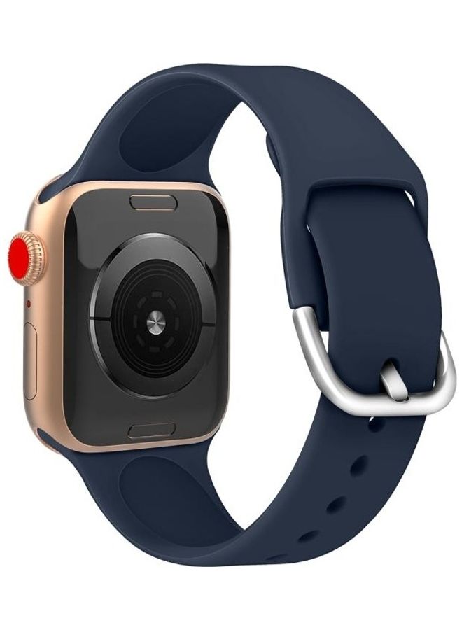 BGM Replacement Band for Apple Watch Series 1/2/3/4/5/6/SE 38/40mm Blue - Image 2