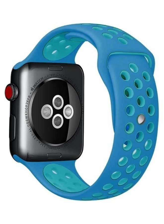 BGM Replacement Band for Apple Watch Series 1/2/3/4/5/6/SE 38/40mm Blue - Image 1