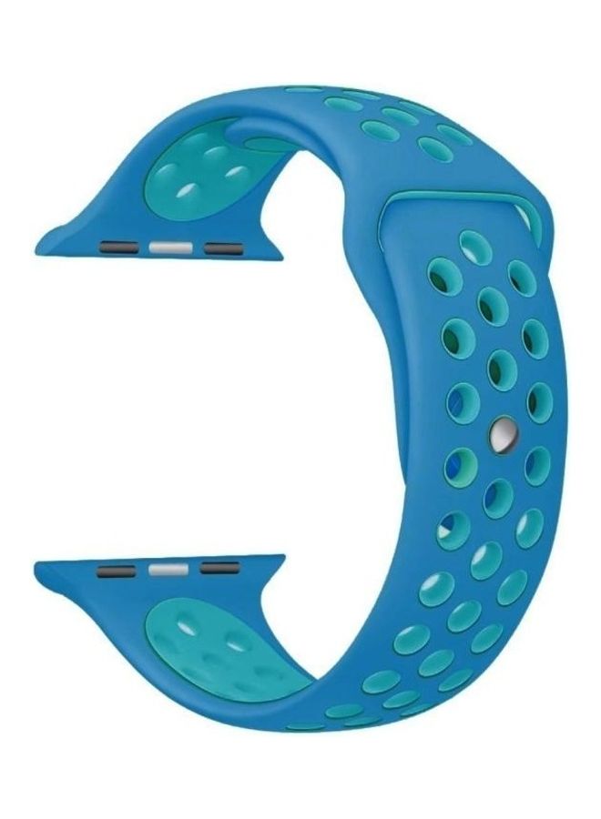 BGM Replacement Band for Apple Watch Series 1/2/3/4/5/6/SE 38/40mm Blue - Image 4