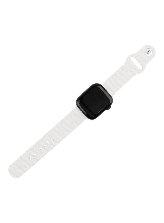 BGM Replacement Strap For Apple Watch Series 6/SE/5/4 40mm And 3/2/1 38mm White - Image 4