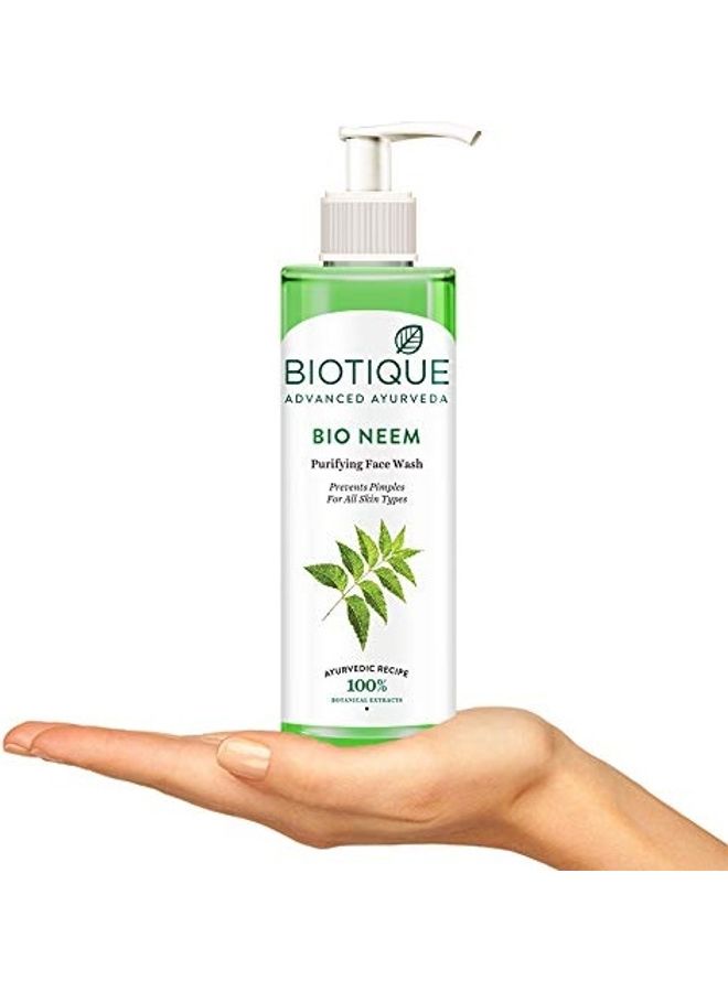 Biotique Bio Neem Purifying Face Wash For All Skin Multicolor 100ml - Image 4
