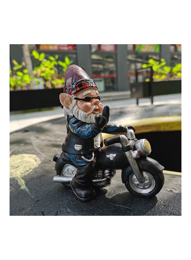 Generic - Dwarf Motorcycle Design Garden Character Statues Multicolour - Image 1
