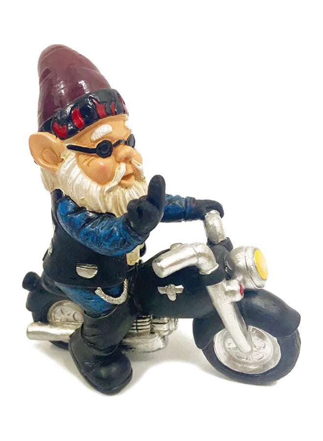 Generic - Dwarf Motorcycle Design Garden Character Statues Multicolour - Image 1