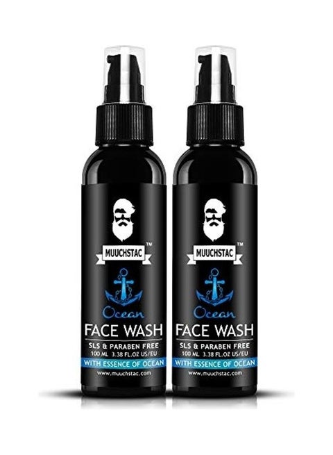 Ocean Face Wash Pack of 2 Black 100ml+100ml