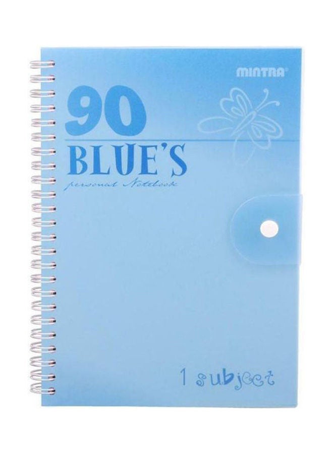Ninety Notebook A5 Size Lined Ruling 90 Sheets Blue