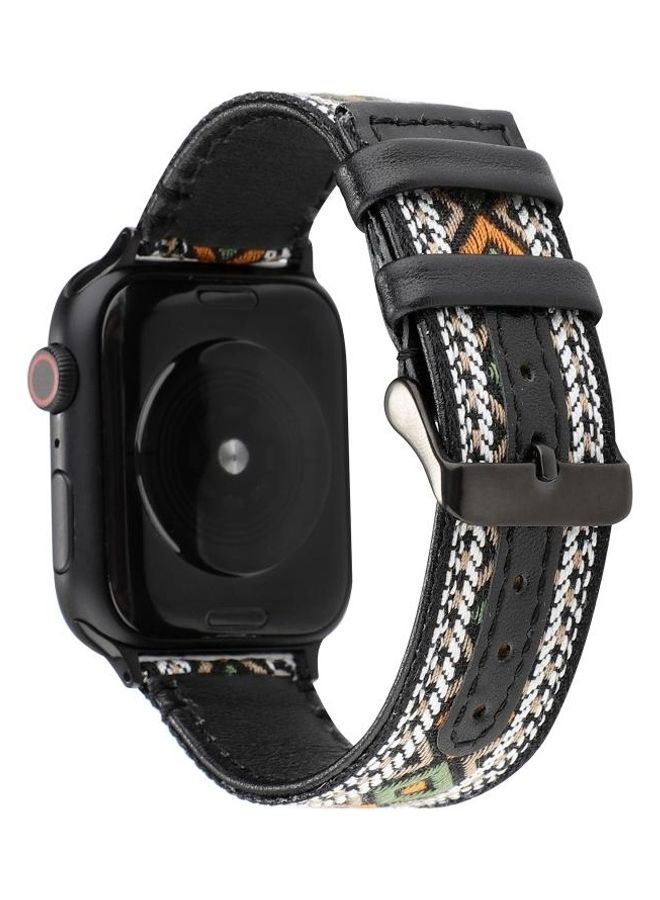 BGM Leather Replacement Watchband for Apple Watch Series 1/2/3/4/5/SE/6 38-40mm Multicolour - Image 2