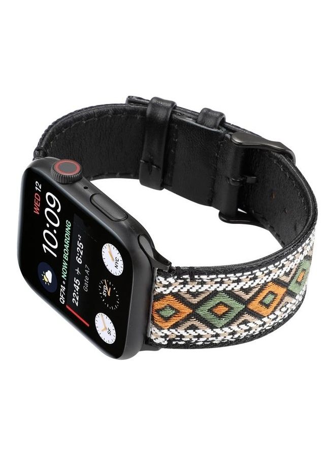 BGM Leather Replacement Watchband for Apple Watch Series 1/2/3/4/5/SE/6 38-40mm Multicolour - Image 4