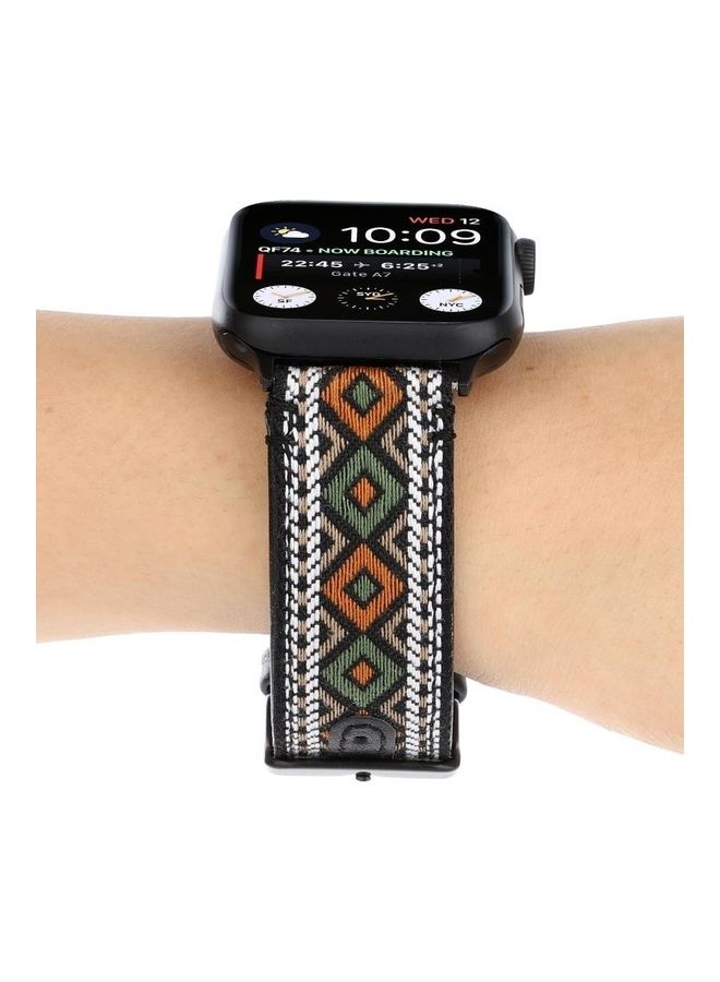 BGM Leather Replacement Watchband for Apple Watch Series 1/2/3/4/5/SE/6 38-40mm Multicolour - Image 5