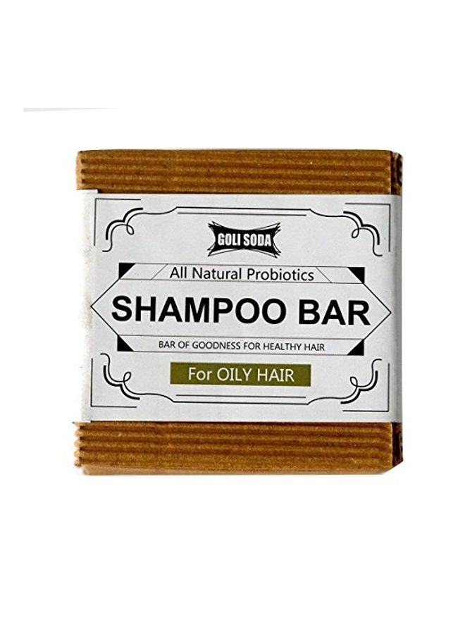 Goli Soda - Natural Probiotics Shampoo Bar For Oily Hair Beige 90grams - Image 1
