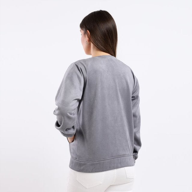 Caesar - Plain Basic Jacket Silver - Image 1