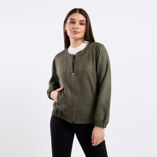 Caesar Plain Basic Jacket Olive  - Image 2