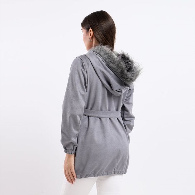 Caesar - Plain Basic Jacket Silver - Image 1
