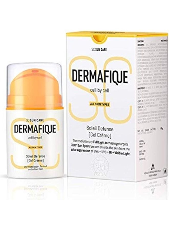 Dermafique Soleil Defense Gel Cream Multicolour 50grams - Image 1