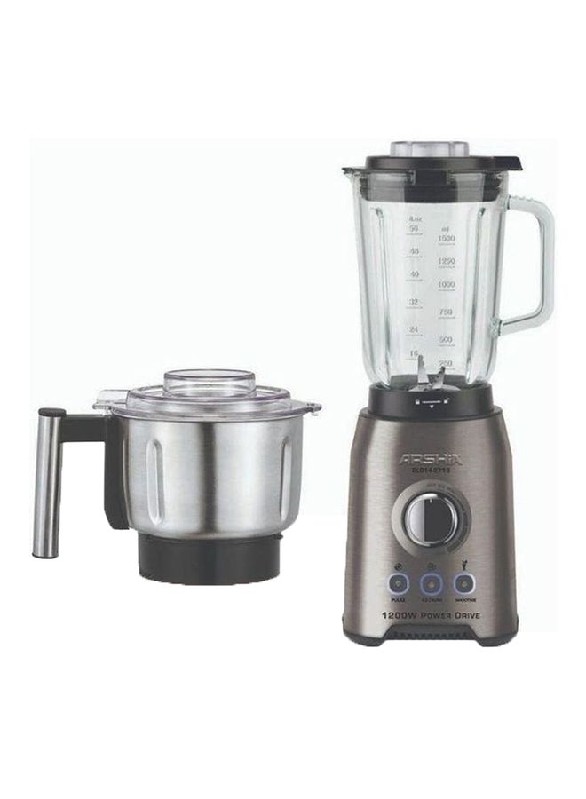 آرشيا - طقم خلاط مائدة سريع قابل للتعديل مع برطمان مكون من قطعتين 1.5 L 1200.0 W 2716 فضي/أسود/شفاف - Image 1
