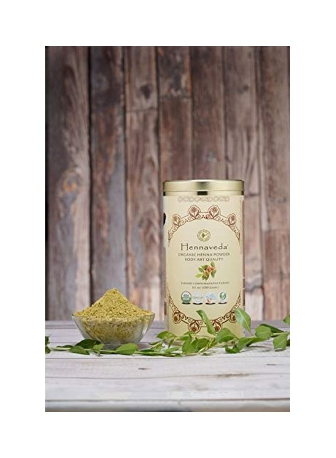 Hennaveda Organic Body Triple Hand Filtered Henna Powder Green 400grams - Image 2